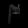 Nike Pro Shine Dri-FIT Asymmetrical Cropped Top