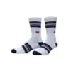 Meia New Balance Cano Alto Listrada Canelada