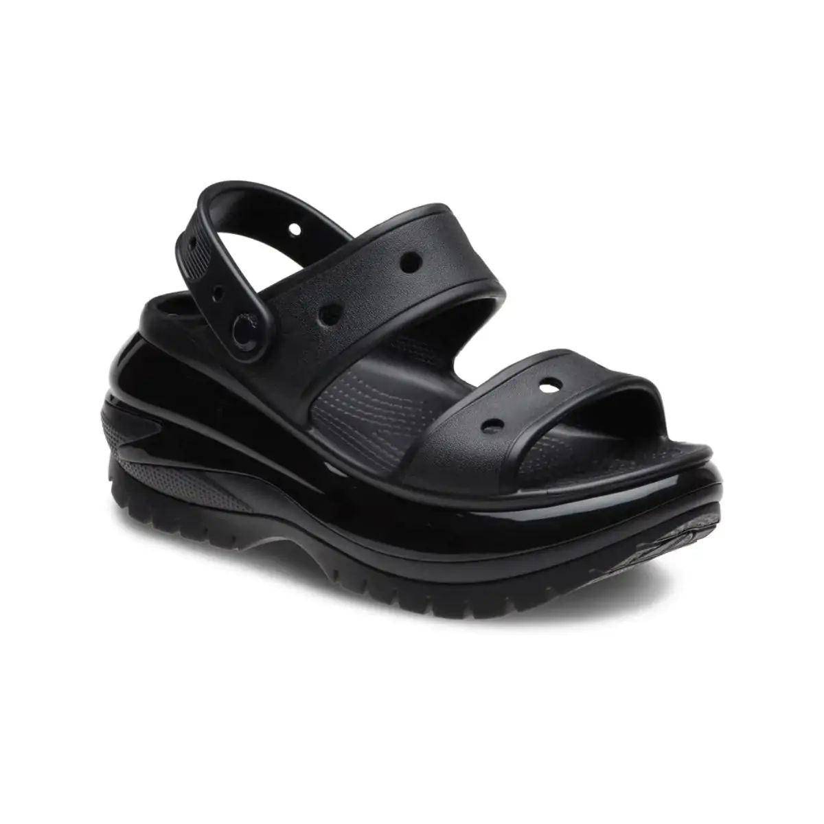Sandália Crocs Classic Mega Crush Sandal &Quot;Triple Black&Quot;