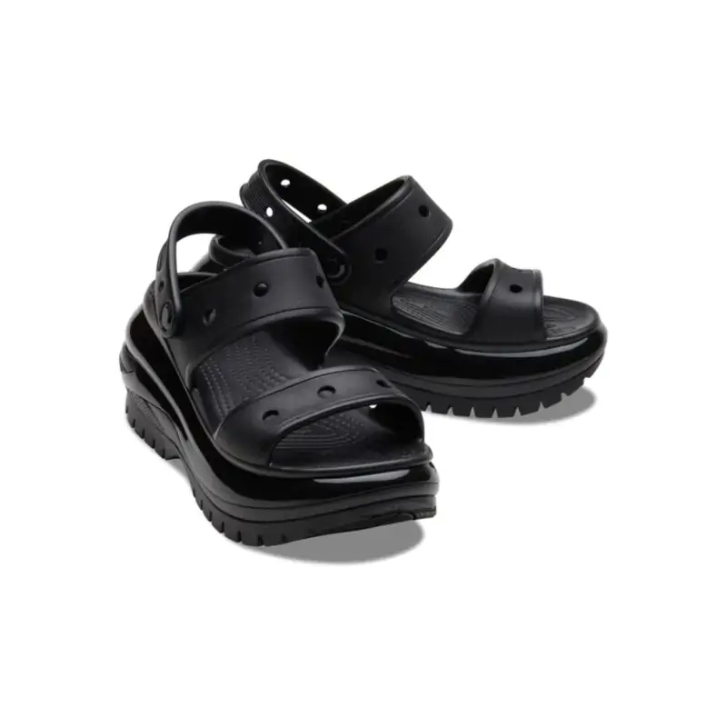 Sandália Crocs Classic Mega Crush Sandal "Triple Black"