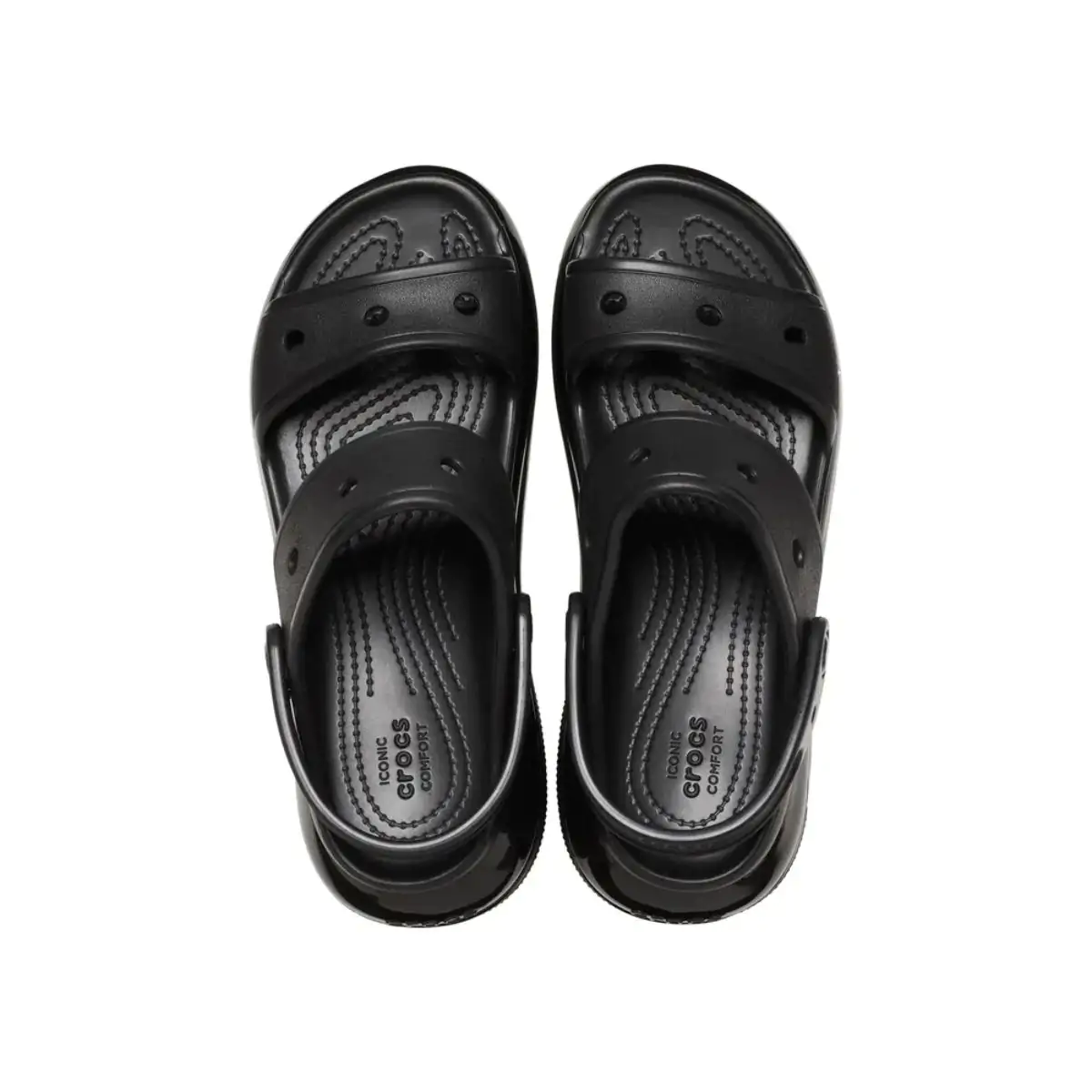 Sandália Crocs Classic Mega Crush Sandal &Quot;Triple Black&Quot;