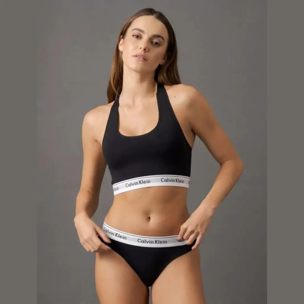 Calcinha Tanga Calvin Klein Jeans Preto