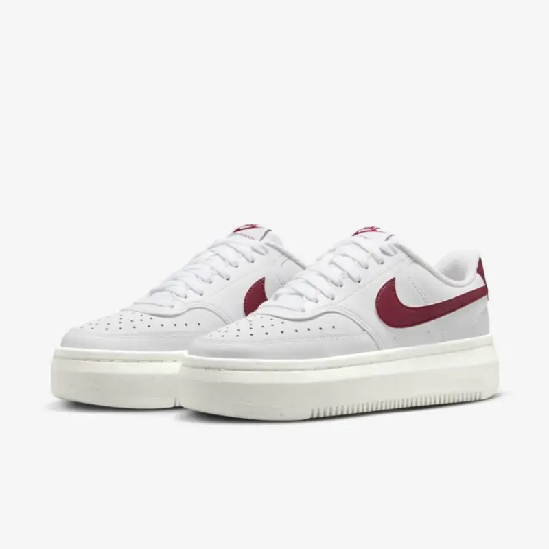 Tênis Nike Court Vision Alta "White Sail Team Red"