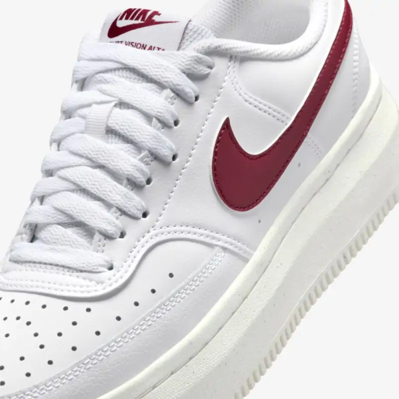 Tênis Nike Court Vision Alta "White Sail Team Red"