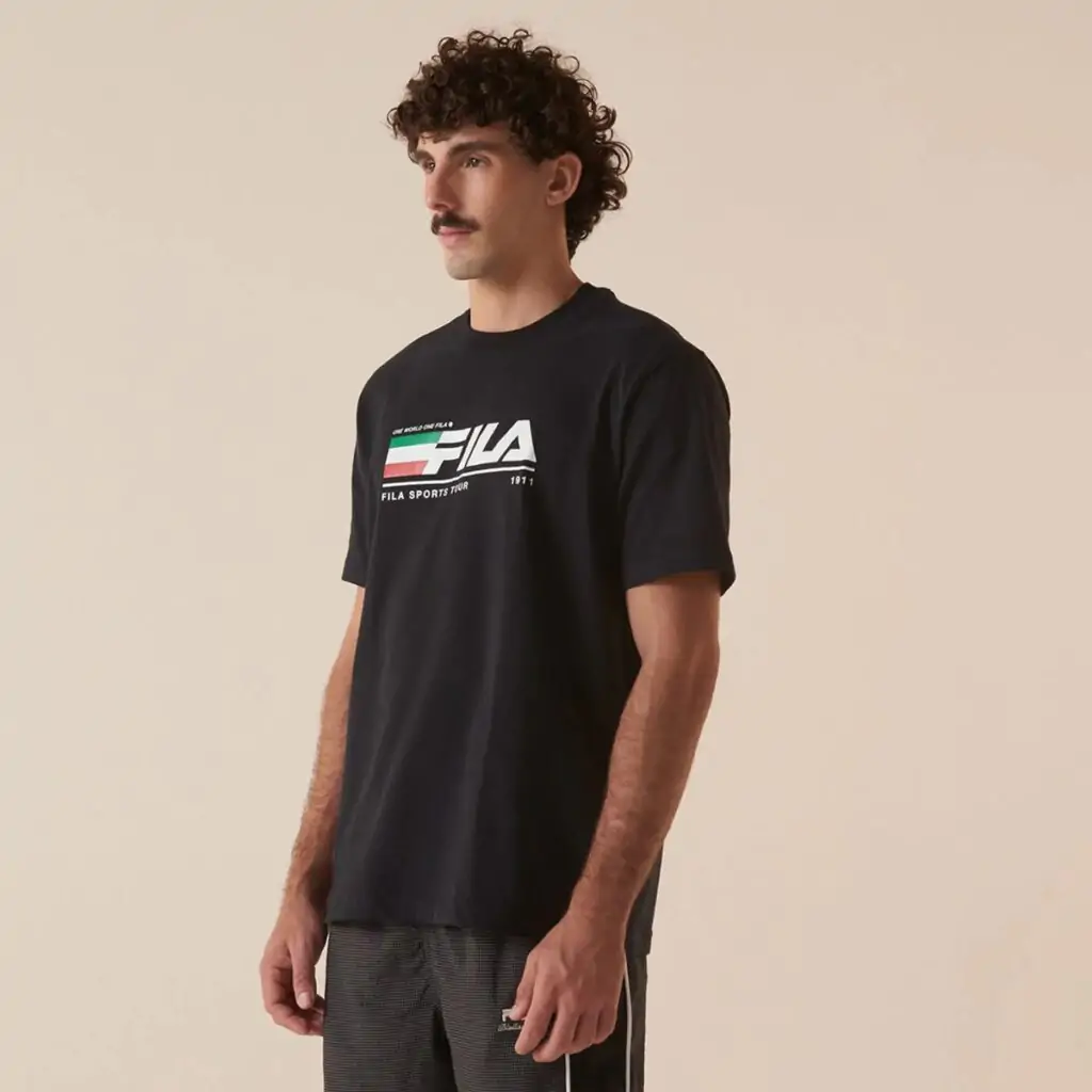 Camiseta Fila Comfort Tour Motor Sport Preto
