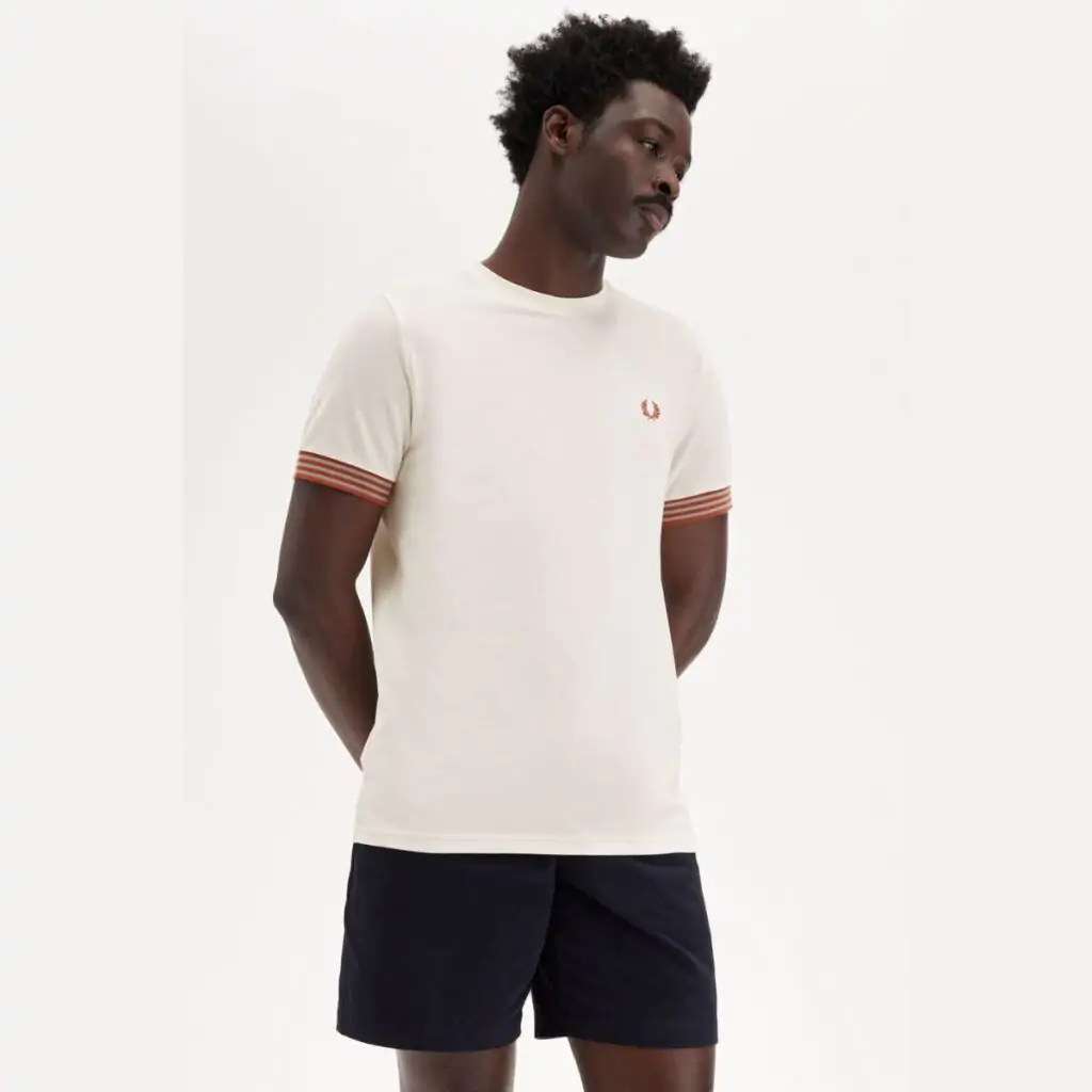 Camiseta Fred Perry Striped Cuff