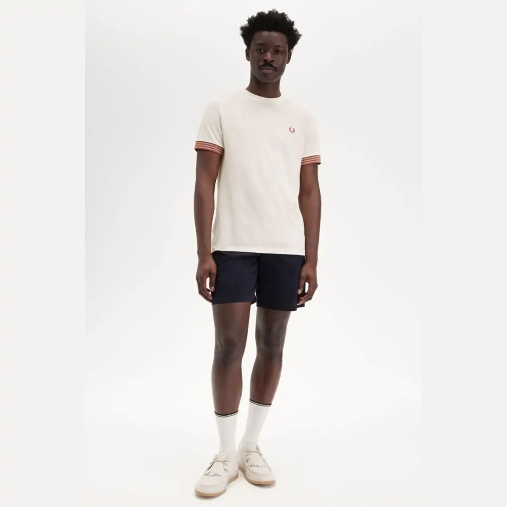 Camiseta Fred Perry Striped Cuff