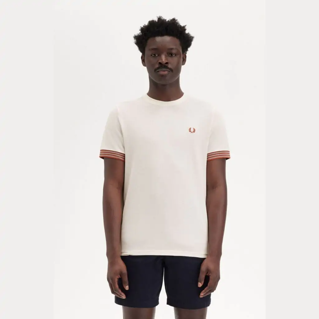 Camiseta Fred Perry Striped Cuff
