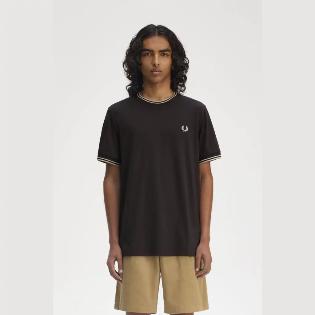 Camiseta Fred Perry Striped Cuff