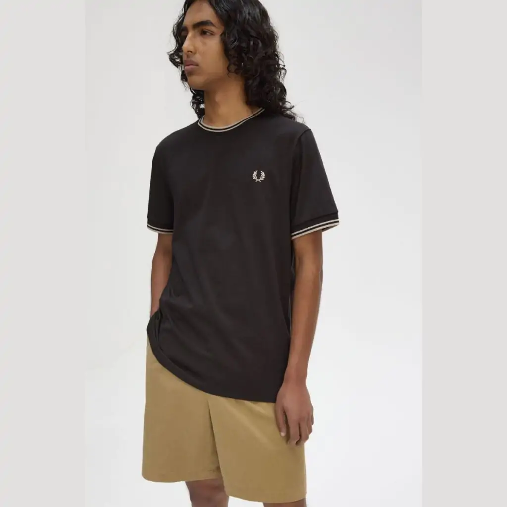 Camiseta Fred Perry Striped Cuff